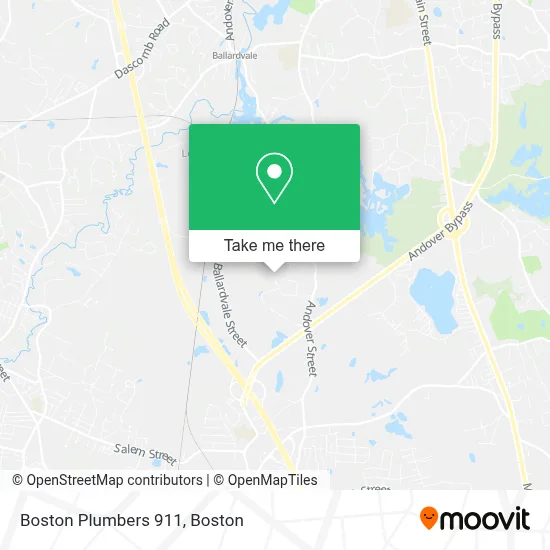 Boston Plumbers 911 map
