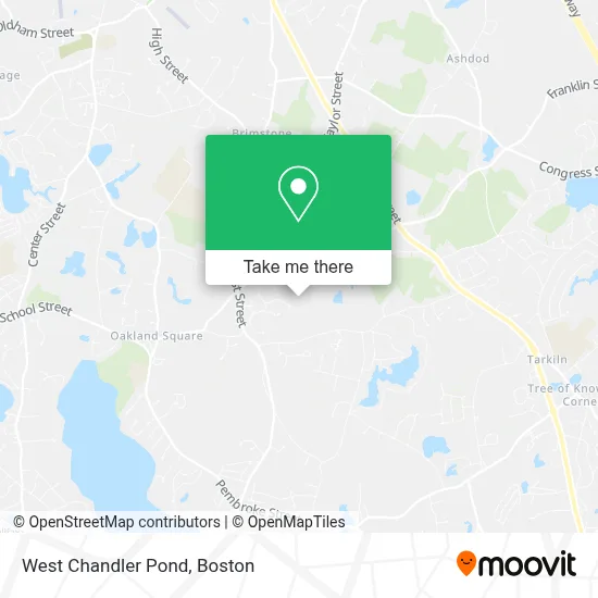 West Chandler Pond map