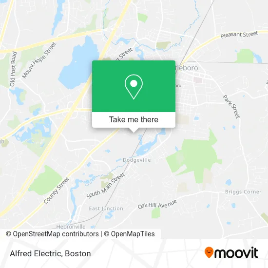 Alfred Electric map