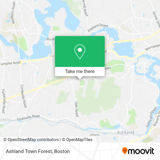 Ashland Town Forest map