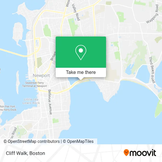 Cliff Walk map