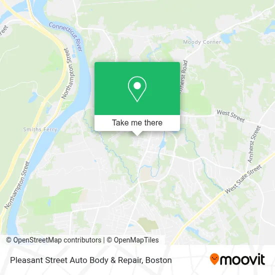 Pleasant Street Auto Body & Repair map