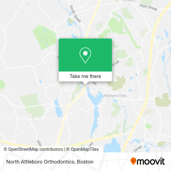 North Attleboro Orthodontics map