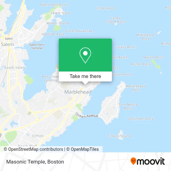 Masonic Temple map