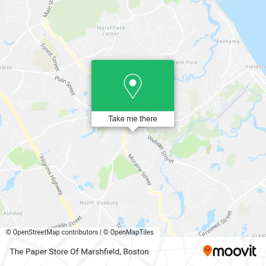 The Paper Store Of Marshfield map