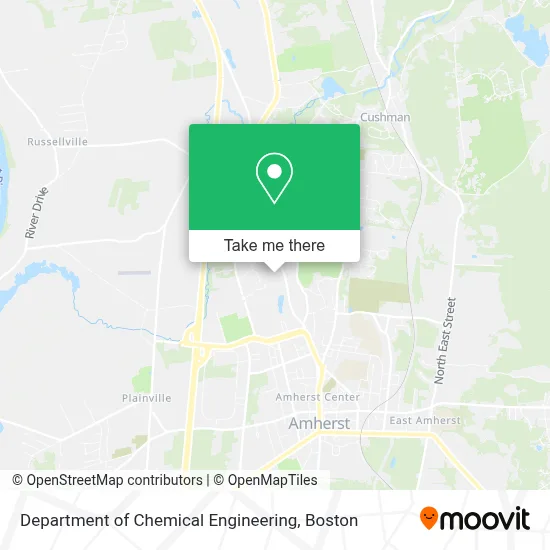 Department Of Chemical Engineering map