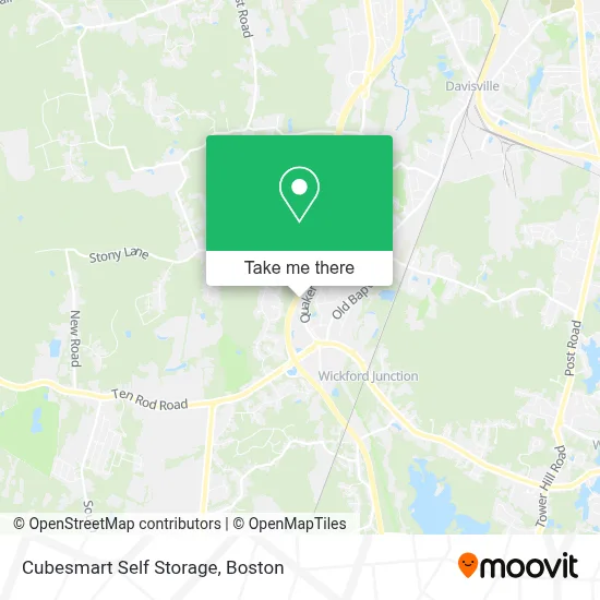 Cubesmart Self Storage map