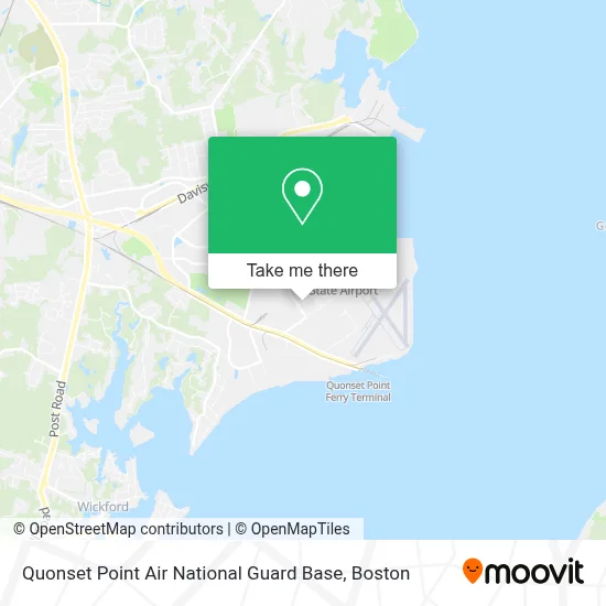 Quonset Point Air National Guard Base map
