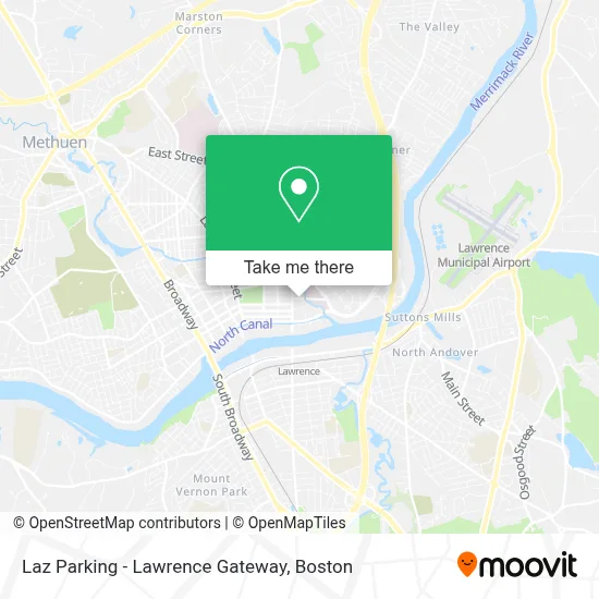 Laz Parking - Lawrence Gateway map