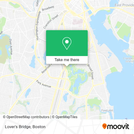 Lover's Bridge map