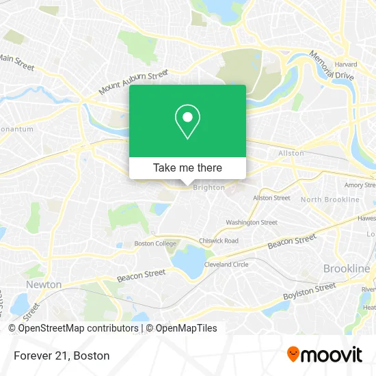 Forever 21 map