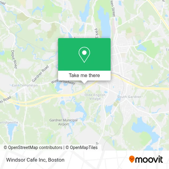 Windsor Cafe Inc map