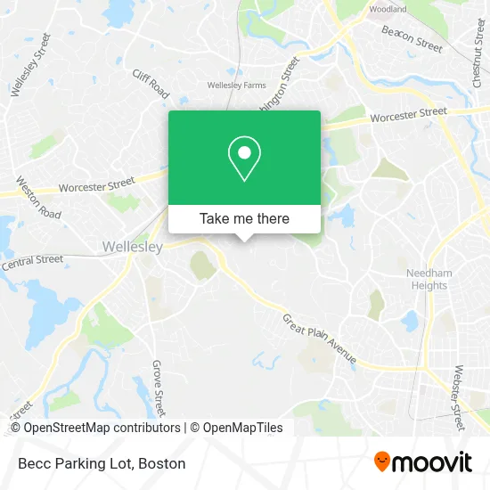 Becc Parking Lot map