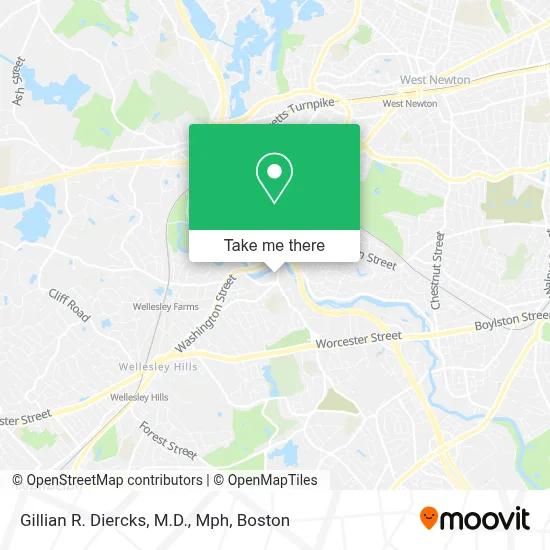 Gillian R. Diercks, M.D., Mph map