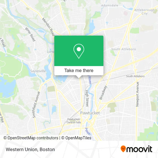 Western Union map
