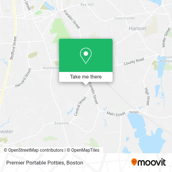 Premier Portable Potties map