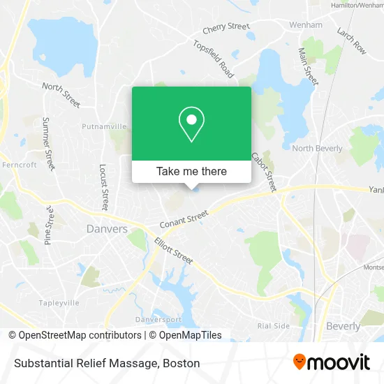 Substantial Relief Massage map