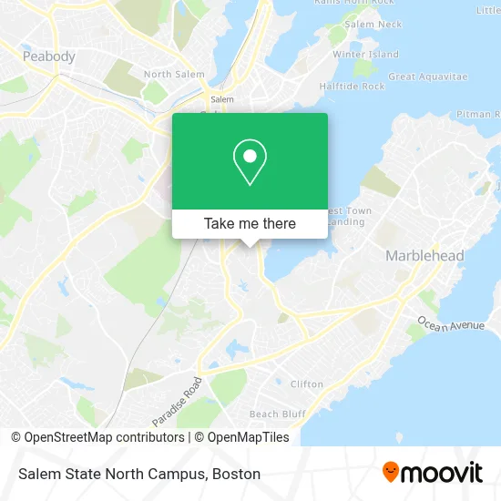 Salem State North Campus map