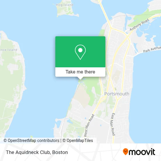The Aquidneck Club map