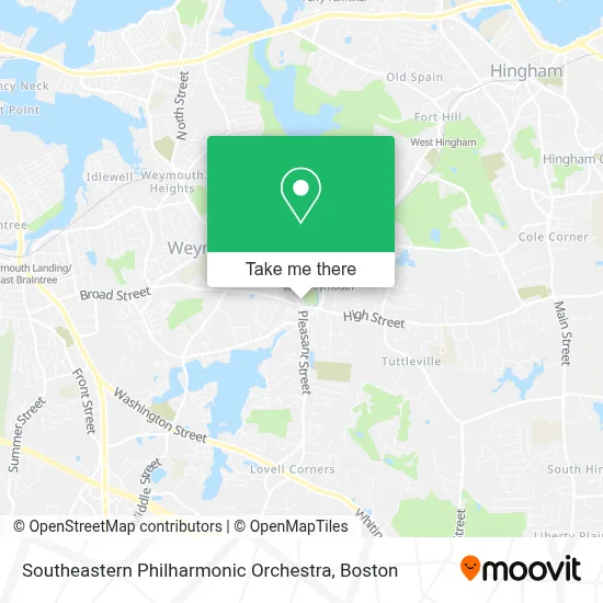 Southeastern Philharmonic Orchestra map
