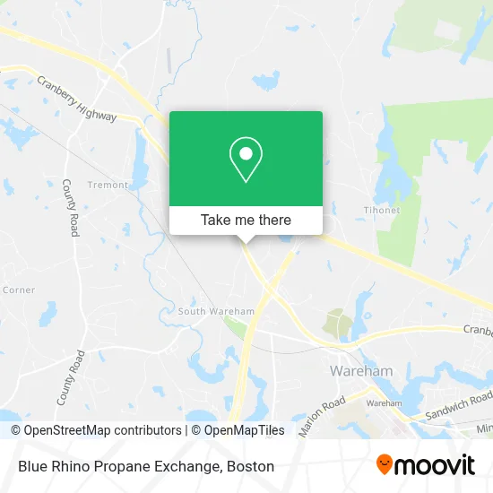 Blue Rhino Propane Exchange map