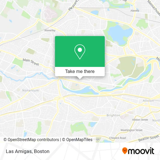 Las Amigas map