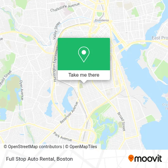 Full Stop Auto Rental map