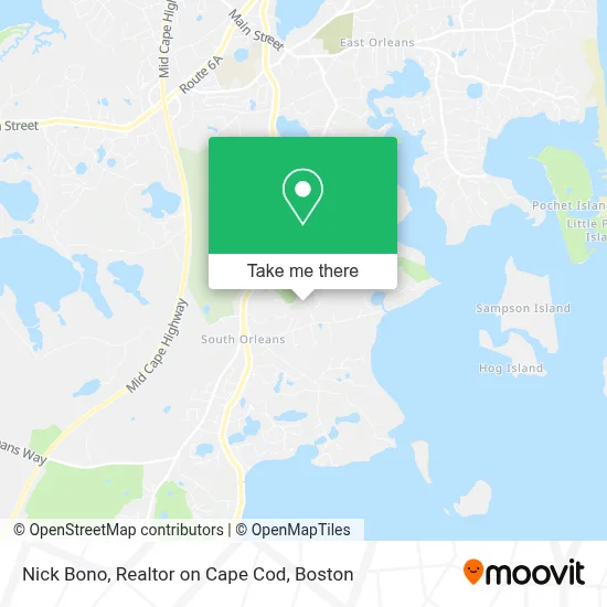 Nick Bono, Realtor on Cape Cod map