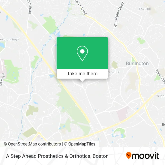 A Step Ahead Prosthetics & Orthotics map