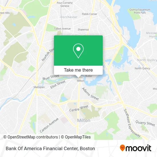 Bank Of America Financial Center map
