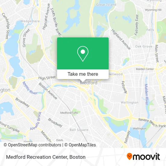 Medford Recreation Center map