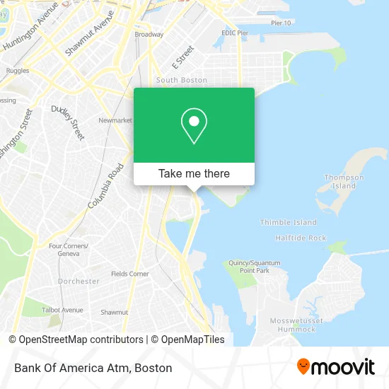 Bank Of America Atm map