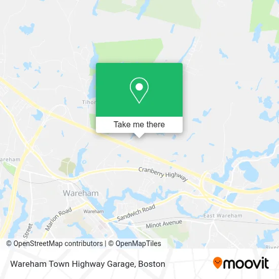 Wareham Town Highway Garage map