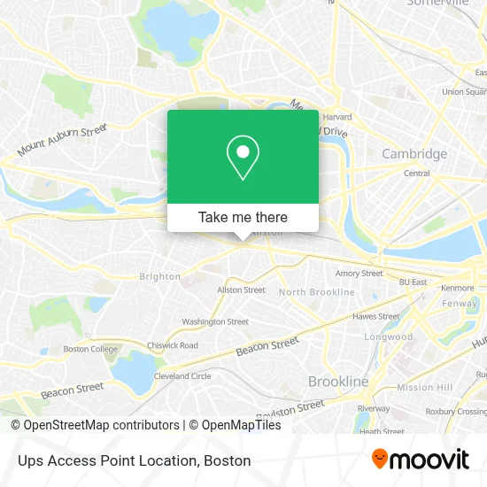 Ups Access Point Location map