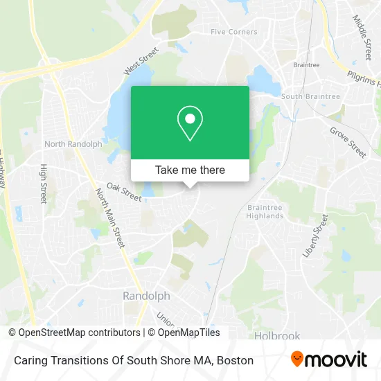 Caring Transitions Of South Shore MA map