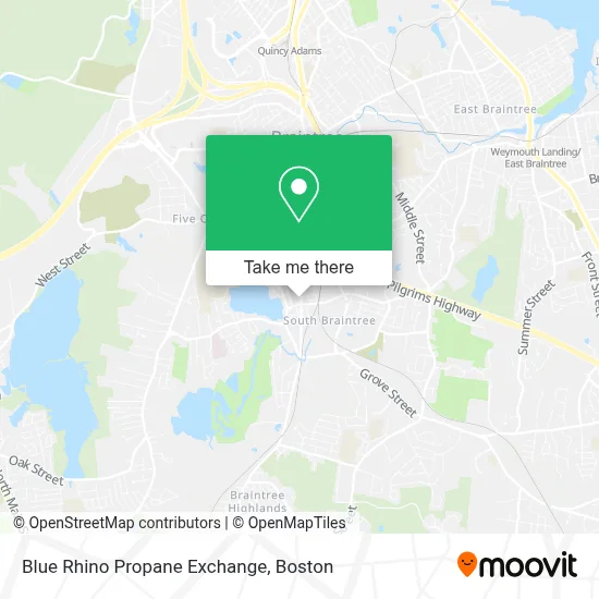 Blue Rhino Propane Exchange map