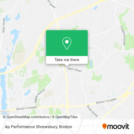 Ap Performance Shrewsbury map