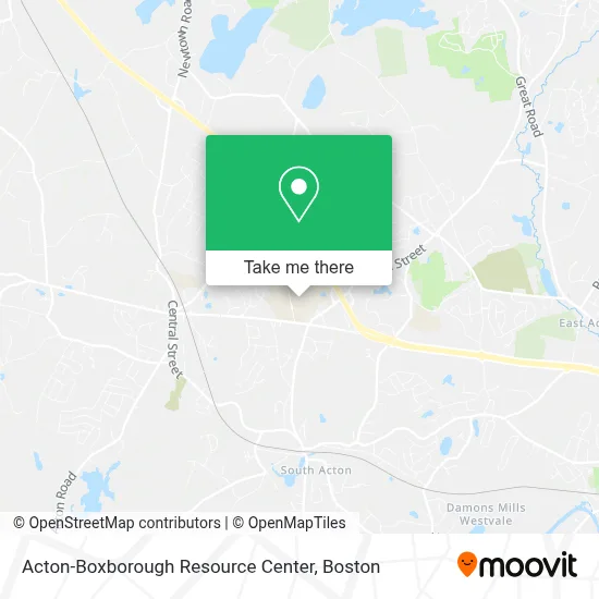 Acton-Boxborough Resource Center map