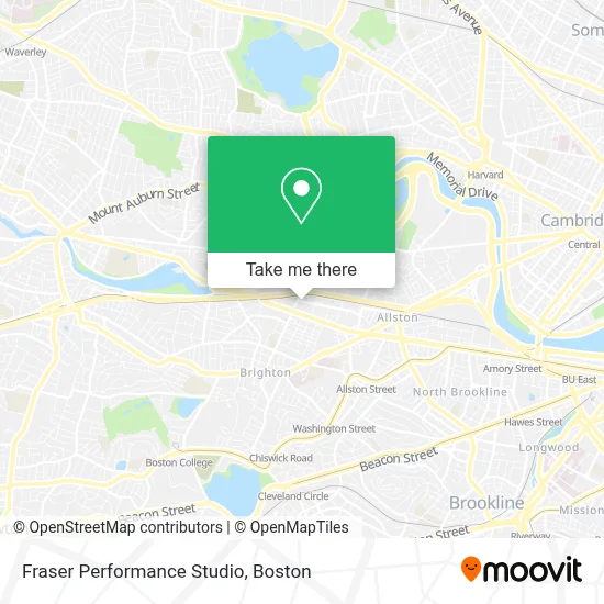 Fraser Performance Studio map
