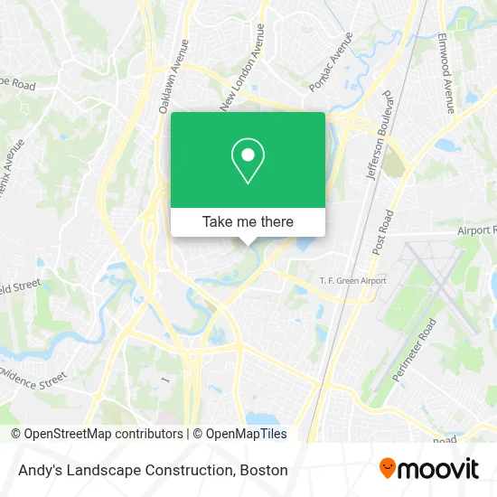 Andy's Landscape Construction map
