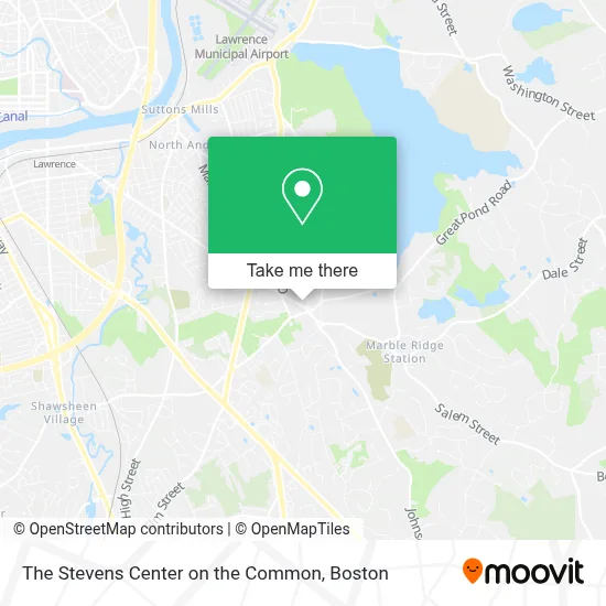 The Stevens Center on the Common map