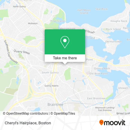 Cheryl's Hairplace map