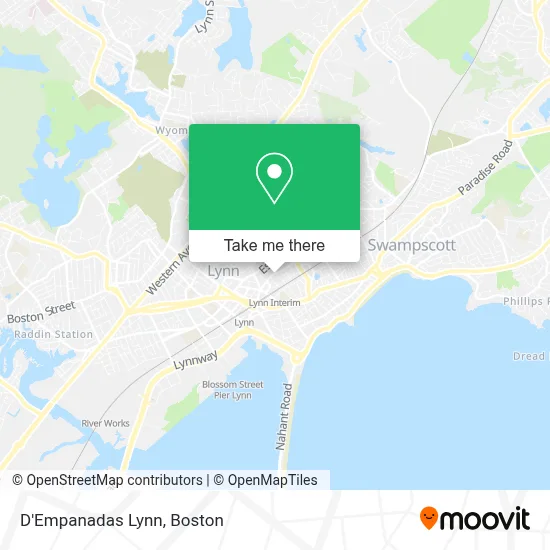 D'Empanadas Lynn map