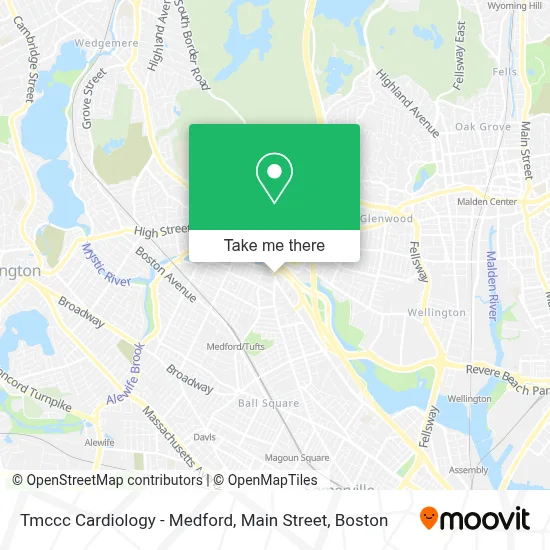 Tmccc Cardiology - Medford, Main Street map