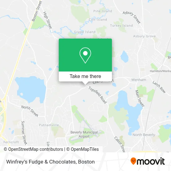 Winfrey's Fudge & Chocolates map