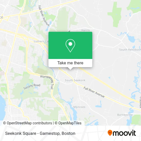 Seekonk Square - Gamestop map
