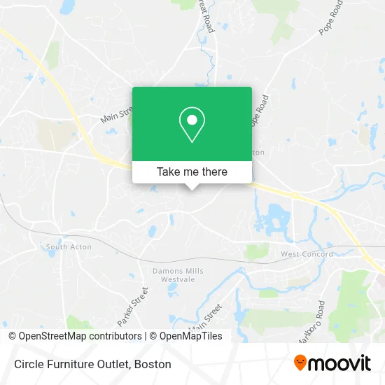 Circle Furniture Outlet map