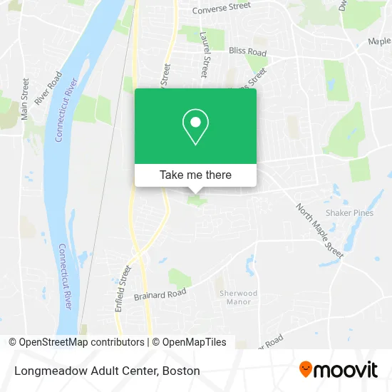 Longmeadow Adult Center map
