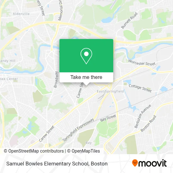 Samuel Bowles Elementary School map