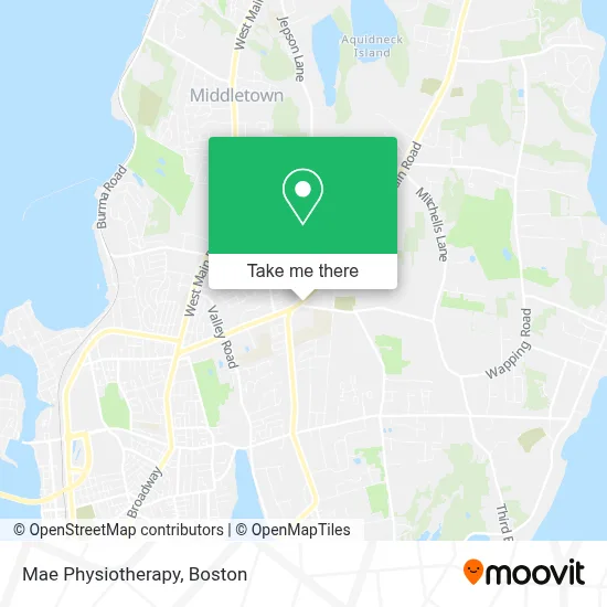 Mae Physiotherapy map